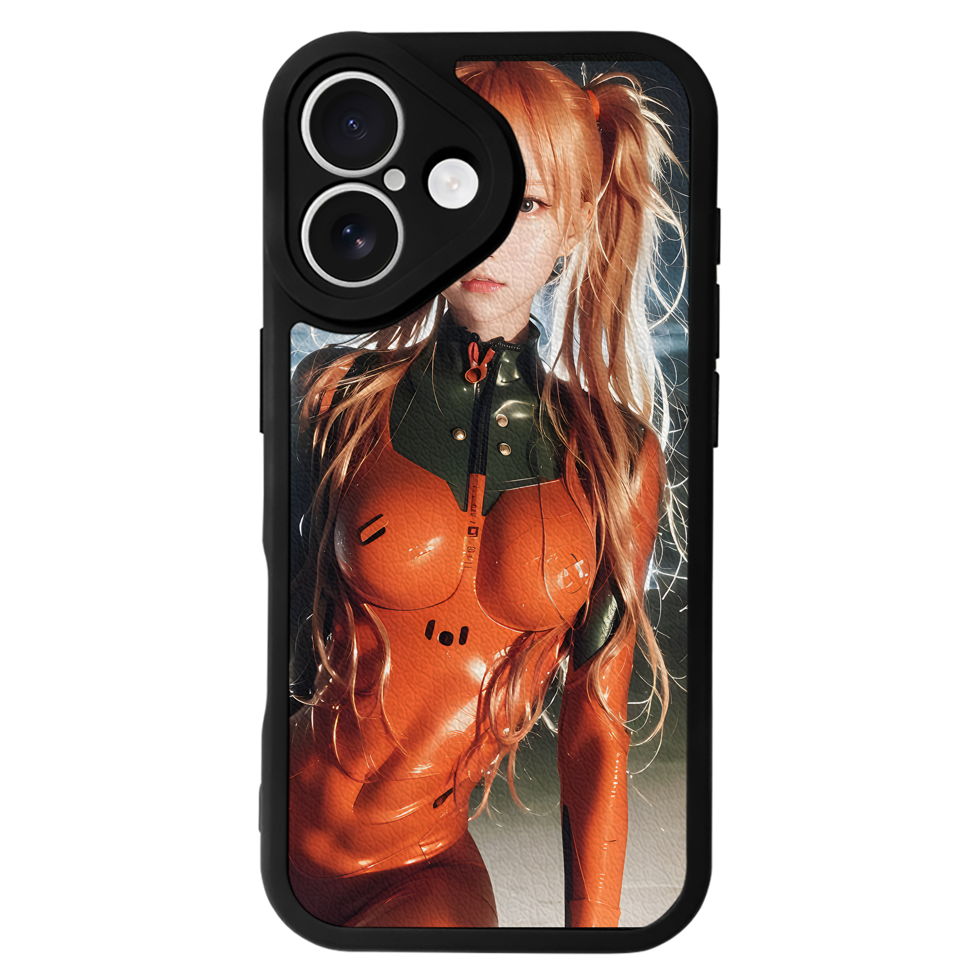 （画像用） EVA 新世紀エヴァンゲリオン 【iPhone 16シリーズ対応】シリコンスマホケース（レザー調） 材質：シリコン